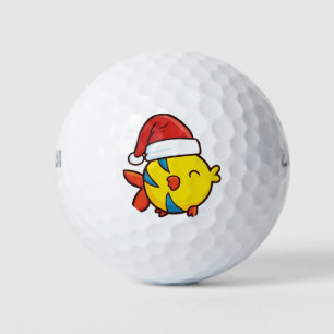 Christmas flouder fish golf balls