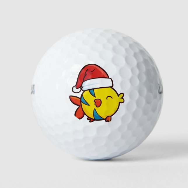 Christmas flouder fish golf balls (Front)