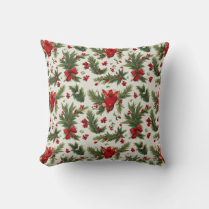 christmas flower cushion pillow