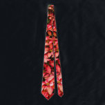 Christmas flower Poinsettia Tie<br><div class="desc">Red Christmas flower "Poinsettia" in neck tie. Merry Christmas! Happy New Year!</div>