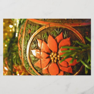 Christmas Flower Stationery