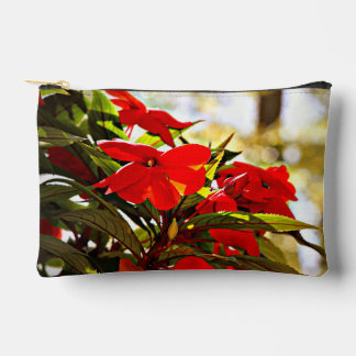 Christmas Flowers Accessory Pouch