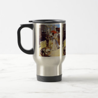 Christmas Flowers and Christmas Belles Travel Mug