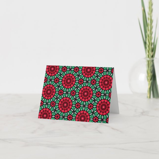 Christmas Flowers Card (Front)