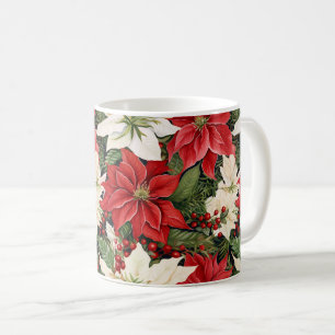 Christmas Flowers Coffee Mug