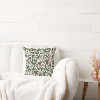 Christmas flowers cushion
