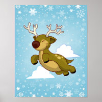 Christmas Flying Reindeer