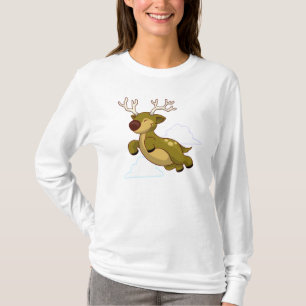 Christmas Flying Reindeer T-Shirt