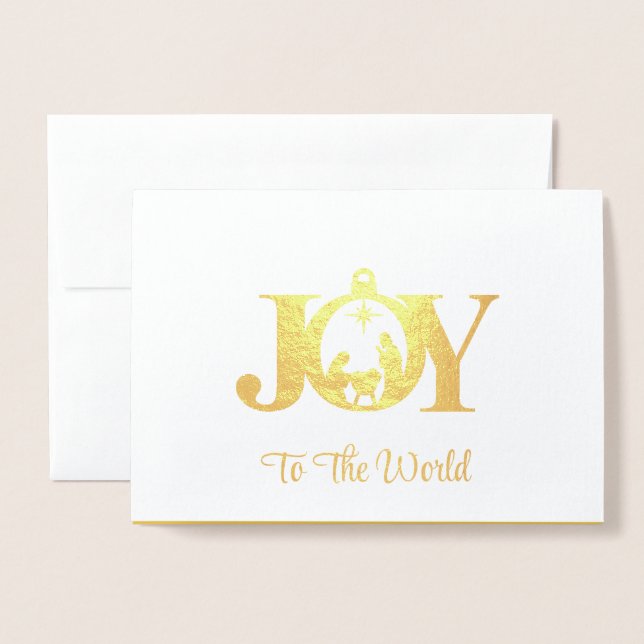 Christmas Foil Card (Front With Envelope)
