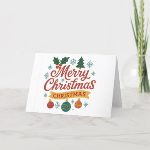 christmas Folded Holiday Card