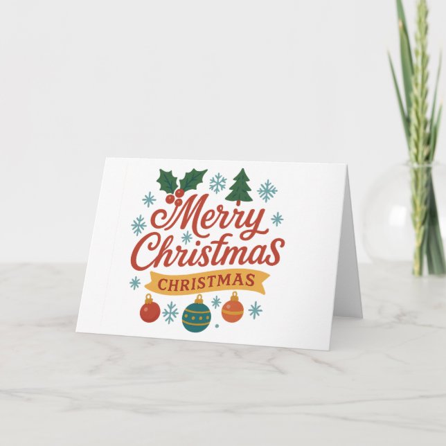  christmas Folded Holiday Card (Front)