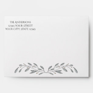 Christmas Foliage and Berries Envelope