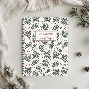 Christmas Foliage Family Recipe  Notebook