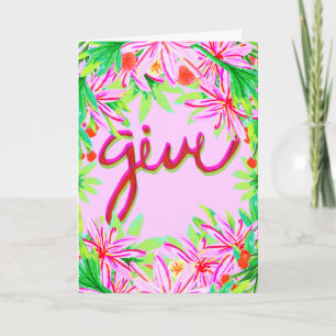 Christmas Foliage - Give Holiday Card