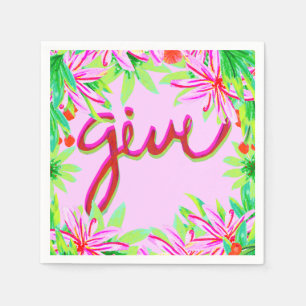 Christmas Foliage - Give Napkin