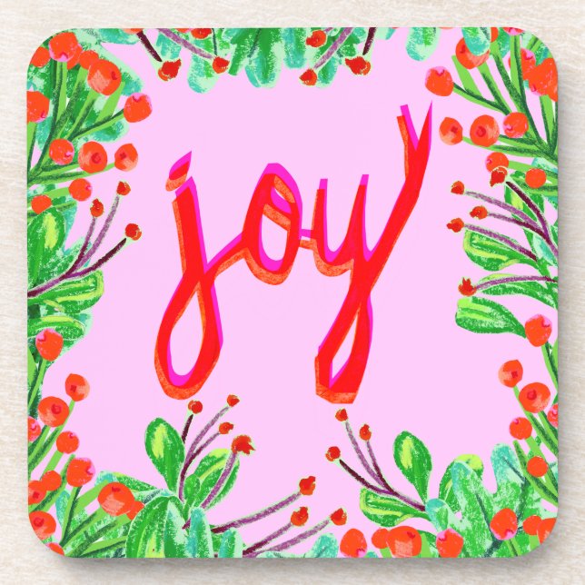 Christmas Foliage - Joy Coaster (Front)