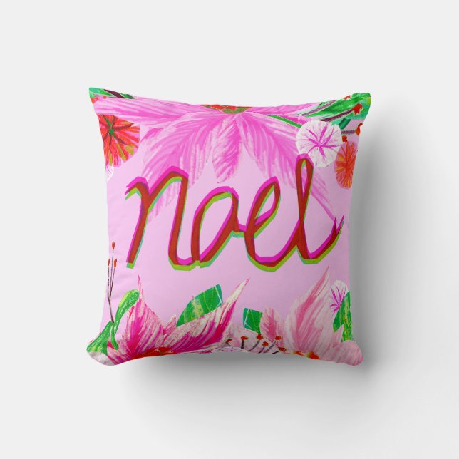 Christmas Foliage - Noel Cushion (Front)