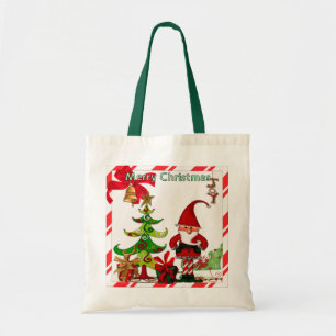 Christmas Folk Whimsey GIFT Tote Bag