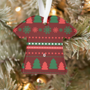 Christmas Food and Beverage Label Set Ornament