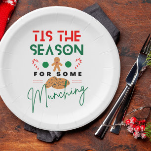 Christmas Foodie Tis The Season To Be Munching  Paper Plate