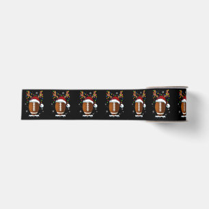 Christmas Football Ball Lights Funny Boys Men Spor Grosgrain Ribbon
