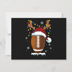 Christmas Football Ball Lights Funny Boys Men Spor Magnetic Invitation