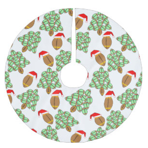 Christmas Football Brushed Polyester Tree Skirt