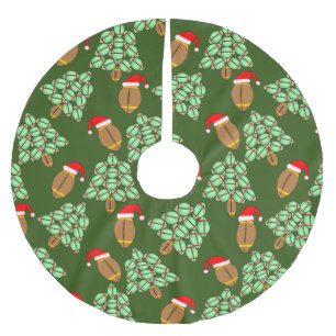 Christmas Football Brushed Polyester Tree Skirt
