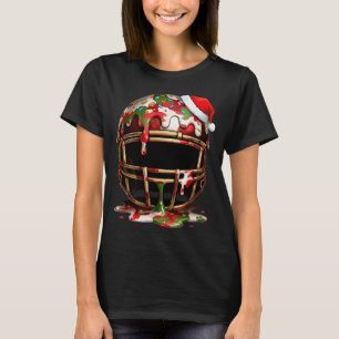 Christmas Football Drip Boys Ice Cream Drip Camo S T-Shirt