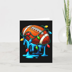 Christmas Football Drip Ice Cream Dripng  Card
