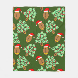 Christmas Football Fleece Blanket