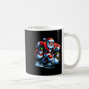 Christmas Football Santa Playing Football  Coffee Mug