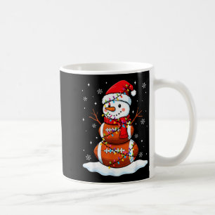 Christmas Football Snowman Kids Football Christmas Coffee Mug