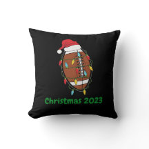 Christmas Football Stocking Cap With Light String