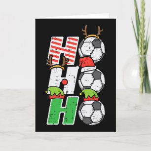 Christmas Footll Ho Ho Ho Soccer Xmas Sport Men Wo Card