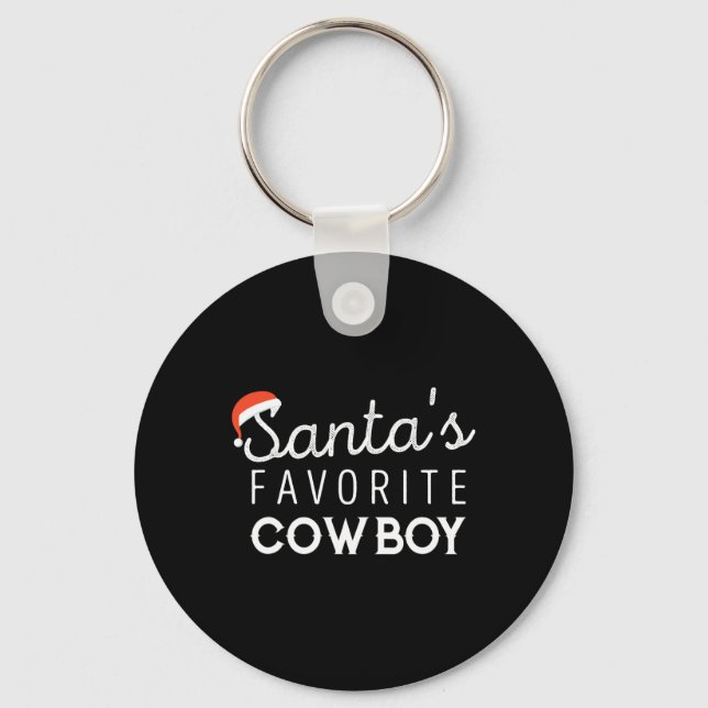 Christmas For Cowboys  Key Ring (Front)
