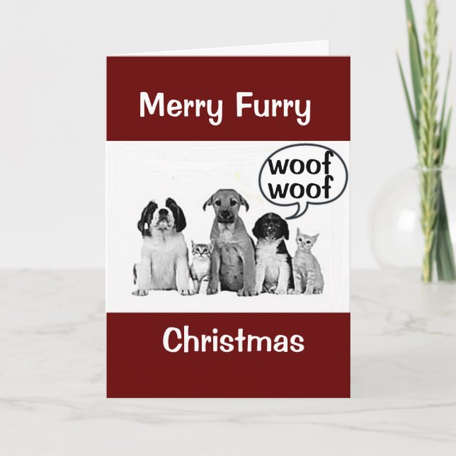 CHRISTMAS FOR DOG/CAT GROOMER/VETERINARIAN/MORE CARD (Front)