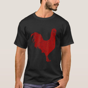 Christmas For Farmers - Graphic Of Barnyard Red Ch T-Shirt