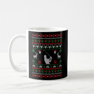 Christmas For Golfers Womens Golf Ugly Christmas Coffee Mug