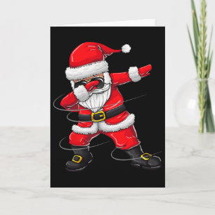 Christmas For Kids Dabbing Santa Boy Girl Xmas Gif Card