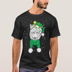 Christmas for men women kids ELF Wolf T-Shirt