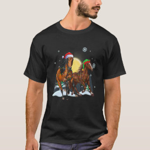 Christmas for men women kids Santa ELF Horse T-Shirt