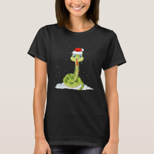 Christmas for men women kids Santa Snake T-Shirt