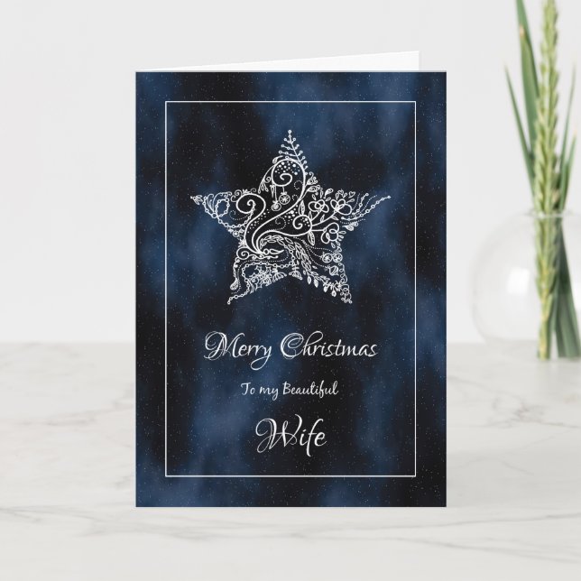 Christmas for Wife / Christmas Star Holiday Card (Front)