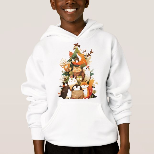 Christmas Forest Animals Drum Party (Front)