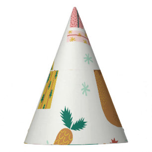 Christmas Forest Animals: Vintage Vibe Party Hat