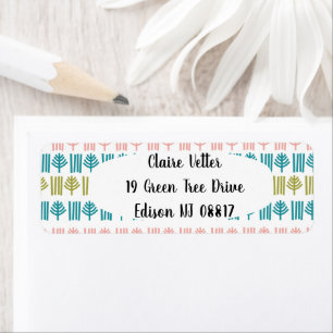 Christmas Forest  Return Address Label