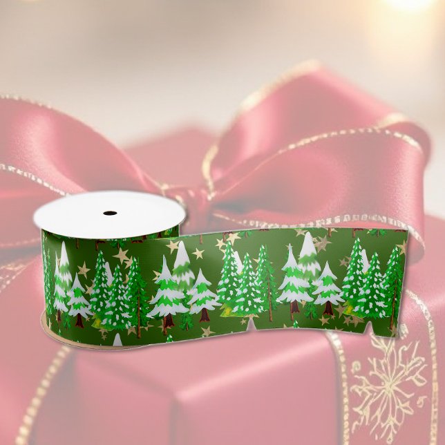 Christmas Forest Satin Ribbon (Creator Uploaded)
