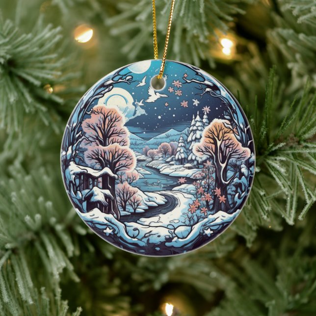 Christmas Forest Wonderland hanging ornament (Tree)
