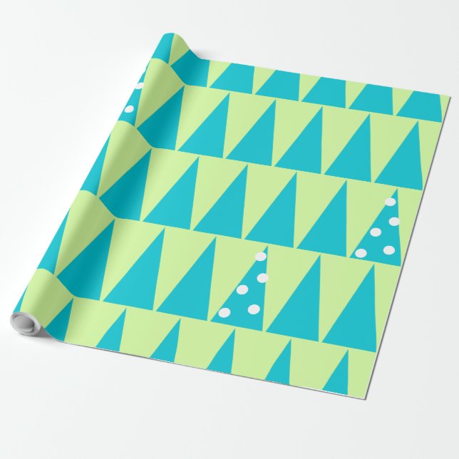 Christmas Forest Wrapping Paper (Unrolled)